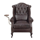 Pino Accent Chair, Vintage Brown Top Grain Leather Acme