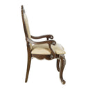 Latisha Arm Chair 2Pc, Antique Oak Finish Acme