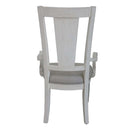 Katia Arm Chair 2Pc, Light Gray Linen & Weathered White Finish Acme