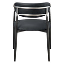 Gavan Arm Chair 2Pc, Black Faux Leather Acme