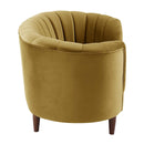 Millephri Chair, Olive Yellow Velvet Acme