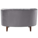 Millephri Chair, Gray Velvet Acme