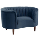 Millephri Chair, Blue Velvet Acme