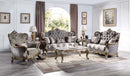 Elozzol Chair w/Pillow, Fabric & Antique Bronze Finish Acme