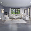 Mahler Chair w/2 Pillows, Beige Linen Acme