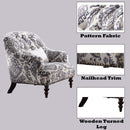Saira Chair w/Pillow, Pattern Fabric Acme