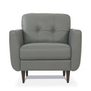 Radwan Chair, Pesto Green Leather Acme