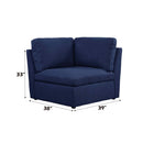 Crosby Modular - Wedge, Blue Fabric Acme