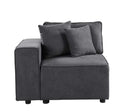 Silvester Modular - Left Facing Chair w/2 Pillows, Gray Fabric Acme