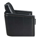 Rocha Swivel Chair w/Glider, Black Leather Aire Acme