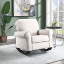 Elvin Rocking Chair, Beige Fabric Acme