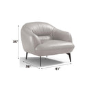 Leonia Chair, Taupe Leather Acme