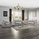 Valin Chair, Grey Linen Acme