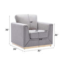 Valin Chair, Grey Linen Acme