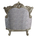 Miliani Chair w/Pillow, Fabric & Antique Bronze Finish Acme