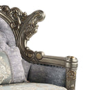 Miliani Chair w/Pillow, Fabric & Antique Bronze Finish Acme