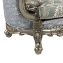 Miliani Chair w/Pillow, Fabric & Antique Bronze Finish Acme