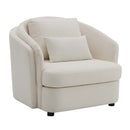 Mariko Chair w/Pillow, Beige Linen Acme