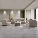 Upendo Chair w/Swivel, Beige Linen Acme
