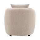 Keith Chair w/Pillow, Beige Chenille Acme