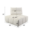 Loanna Modular - Wedge, Beige Linen Acme