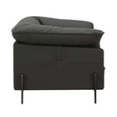 Tadi Chair, Black Top Grain Leather Acme