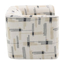 Darya Chair w/Swivel, Beige Pattern Fabric Acme