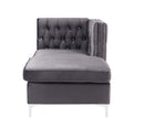 Jaszira Modular - Chaise, Gray Velvet Acme