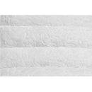 Qortini Chaise, White Teddy Sherpa & Stainless Steel Acme