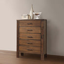 Merrilee 5 Storage Drawers Chest, Oak Finish Acme