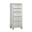 Maverick Lingerie 5 Storage Drawers Chest, Platinum Finish Acme