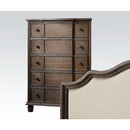 Baudouin 5 Storage Drawers Chest, Weathered Oak Finish Acme
