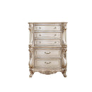 Gorsedd 5 Storage Drawers Chest, Golden Ivory Finish Acme