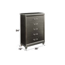 Sadie 5 Storage Drawer Chest, Dark Champagne Finish Acme