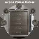 Sadie 5 Storage Drawer Chest, Dark Champagne Finish Acme