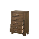Miquell 5 Storage Drawers Chest, Oak Finish Acme