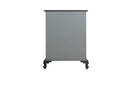 House Delphine 3 Storage Drawers Chest, Charcoal Finish Acme