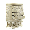 Vatican 4 Storage Drawers Chest, Champagne Silver Finish Acme