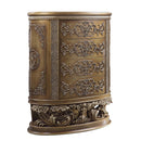 Constantine 4 Storage Drawers Chest, Brown & Gold Finish Acme