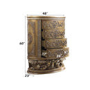 Constantine 4 Storage Drawers Chest, Brown & Gold Finish Acme