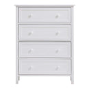 Lolanda 4 Storage Drawers Chest, White Finish Acme