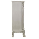 Dresden II 5 Storage Drawers & 2 Doors Chest, Bone White Finish Acme