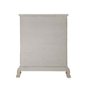 Dresden II 5 Storage Drawers & 2 Doors Chest, Bone White Finish Acme