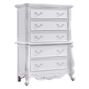 Latisha 5 Storage Drawers Chest, White Finish Acme