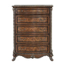 Devany 5 Storage Drawers Chest, Cherry Finish Acme