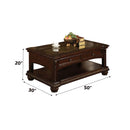 Anondale Rectangular Coffee Table , Cherry Finish Acme