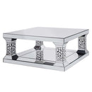 Kachina Rectangular Coffee Table , Mirrored & Faux Gems Acme