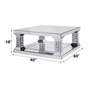 Kachina Rectangular Coffee Table , Mirrored & Faux Gems Acme