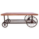 Francie Rectangular Table , Oak & Antique Gray Finish Acme