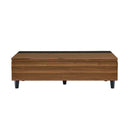 Avala Rectangular Coffee Table w/Lift Top, Walnut & Black Finish Acme